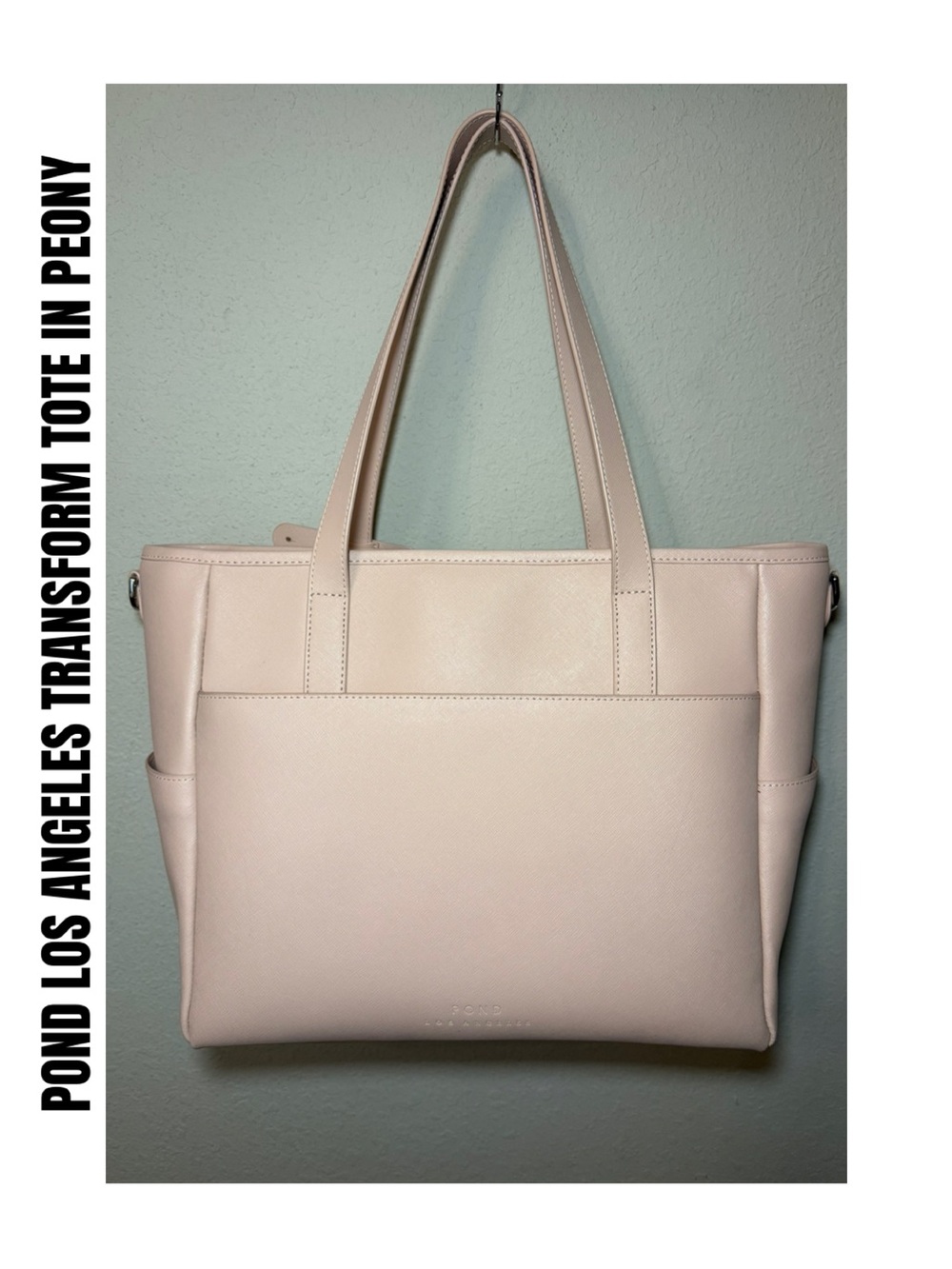 POND LOS ANGELES TRANSFORM TOTE IN PEONY